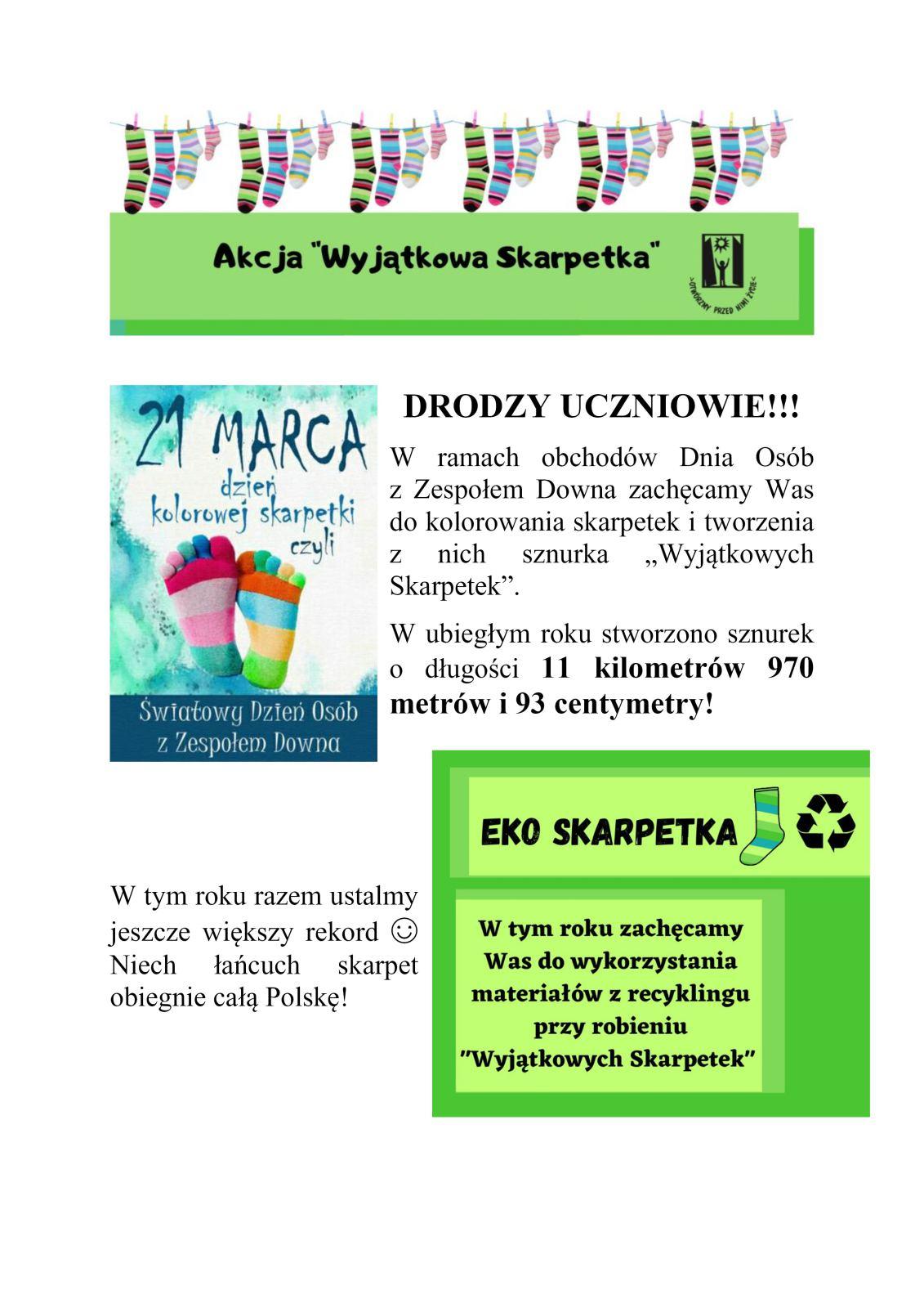 WYJĄTKOWA SKARPETKA