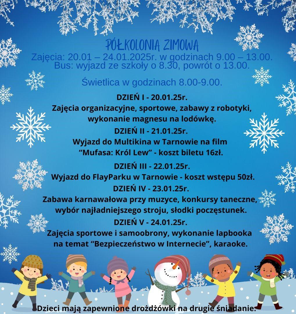 PÓŁKOLONIA ZIMOWA