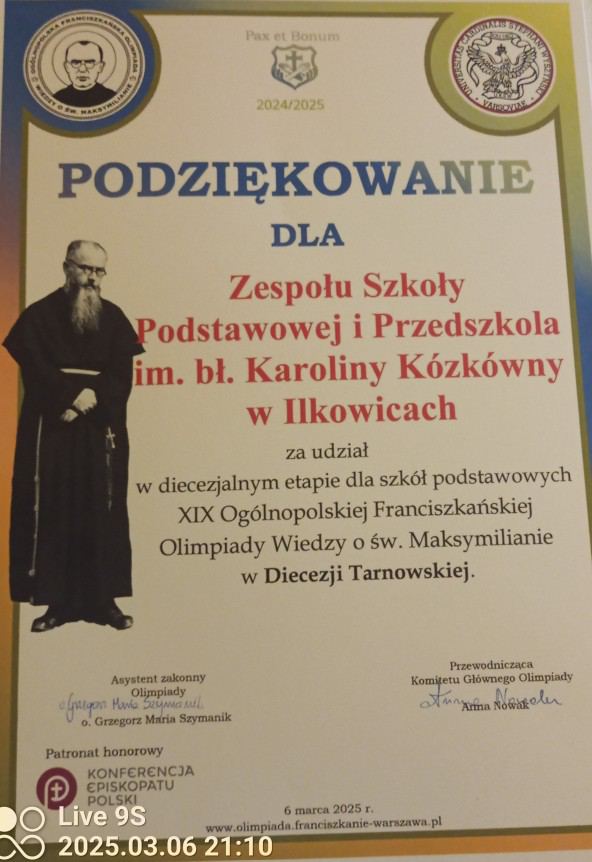 FASCYNUJĄCY ŚWIAT WIARY – ŚW. MAKSYMILIANA
