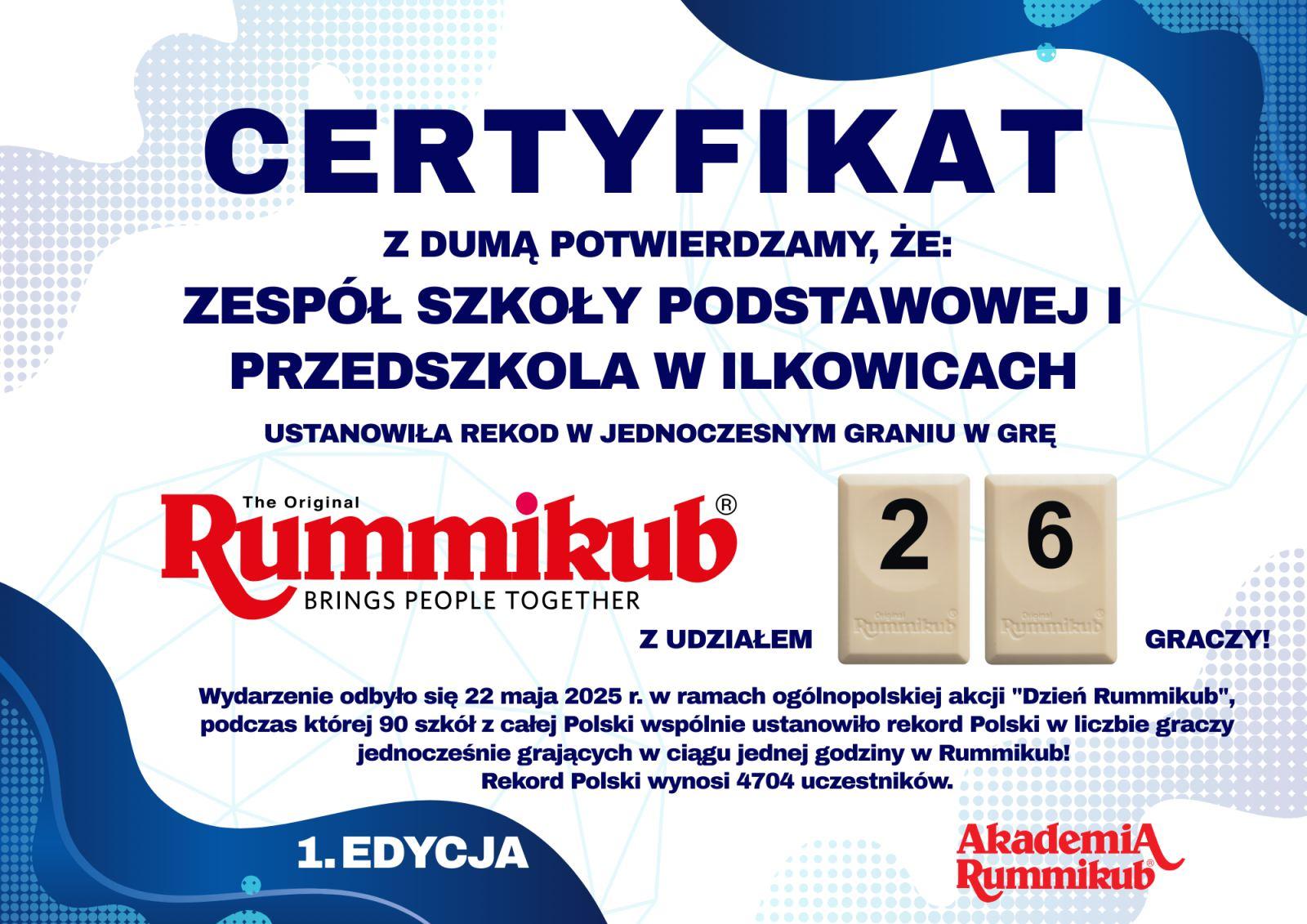 22 MAJA – DZIEŃ RUMMIKUB