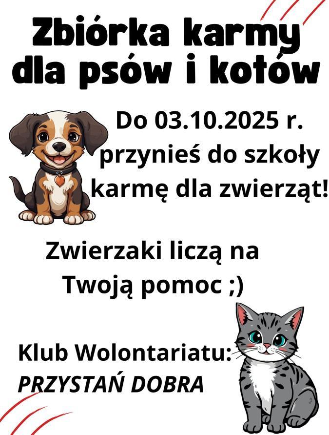 ZBIÓRKA KARMY DLA ZWIERZĄT