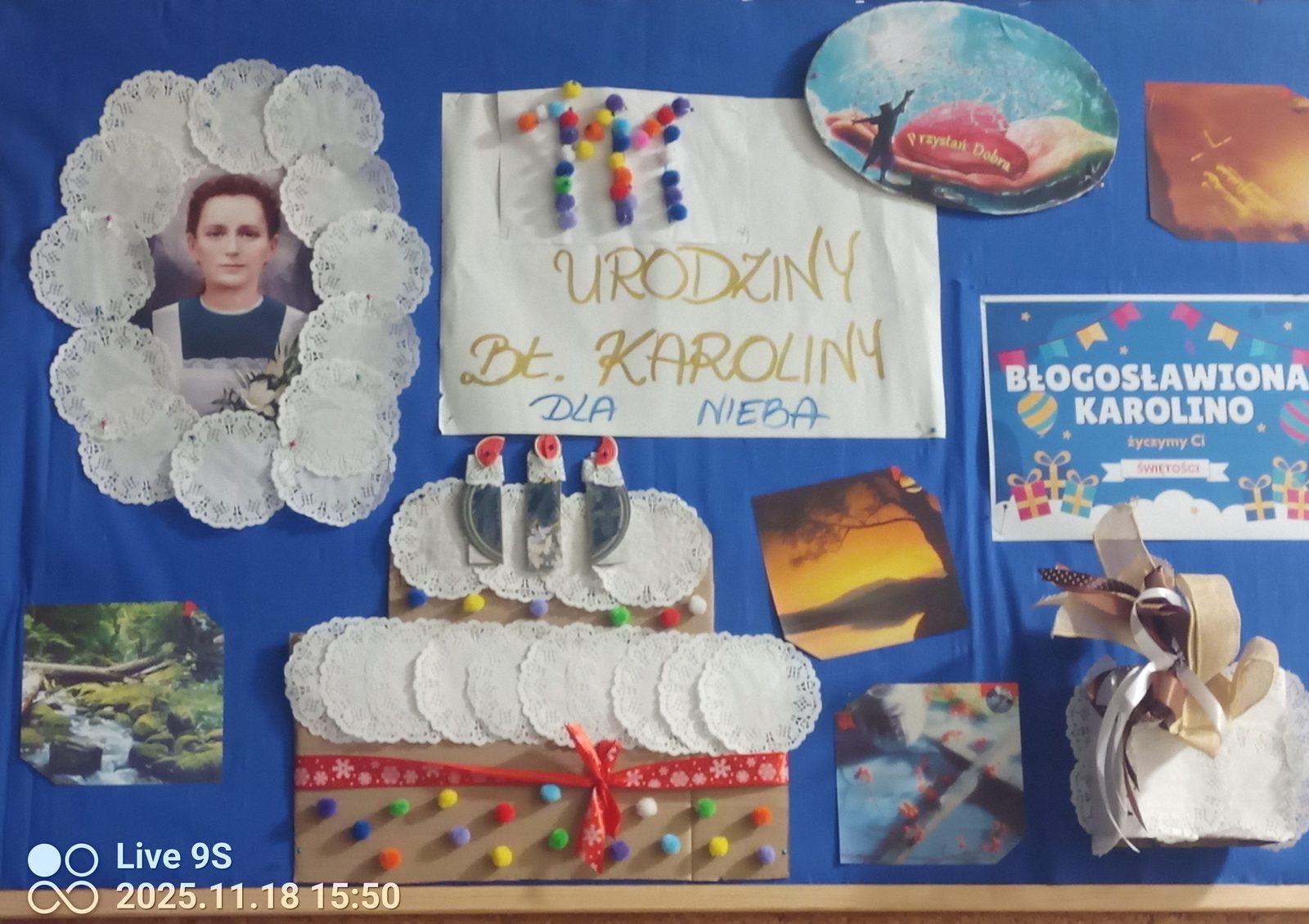111 URODZINY DLA NIEBA BŁOGOSŁAWIONEJ KAROLINY
