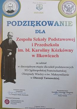 PRZYJAŹŃ ZE ŚW. MAKSYMILIANEM NA MAKSA