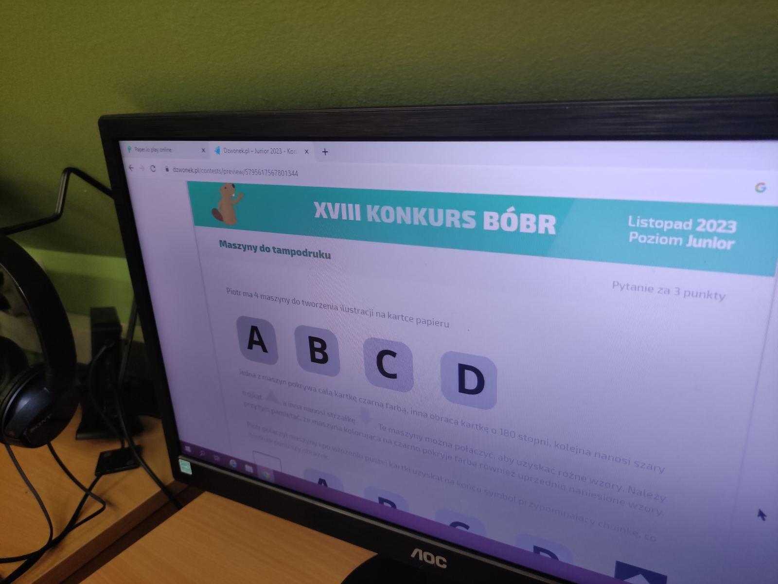 XVIII KONKURS INFORMATCZNY BÓBR 2023