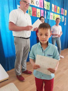 SZKOLNY KONKURS RECYTATORSKI KLAS I – III